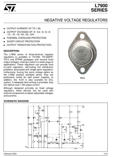 L7905ct Lm7905k Lm320k Regulador Voltaje 5 Volts 1.5amp To-3 1