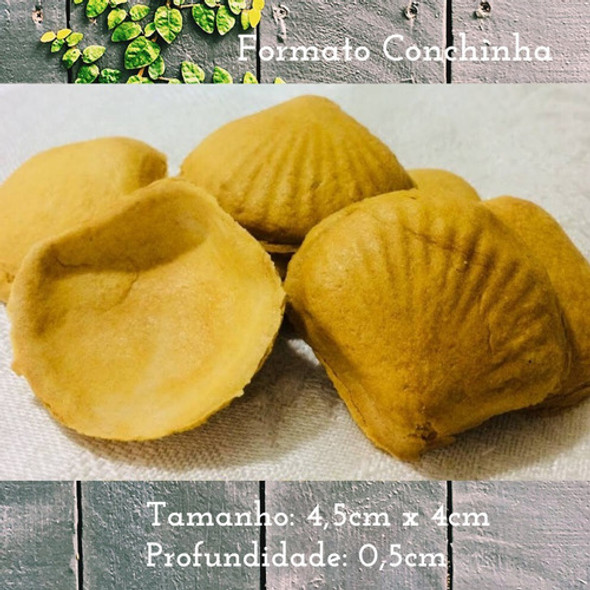 Mini Barquinhas Comestíveis Formato Conchinha 130 Unidades 1