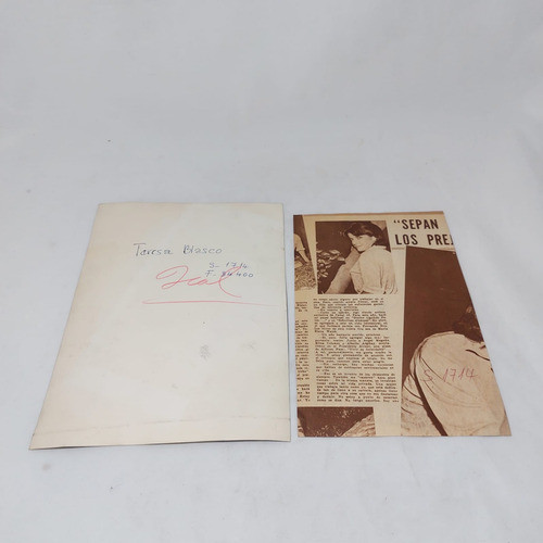 Antiguas Fotografías Teresa Blasco Actriz 1960 Mag 64579 1