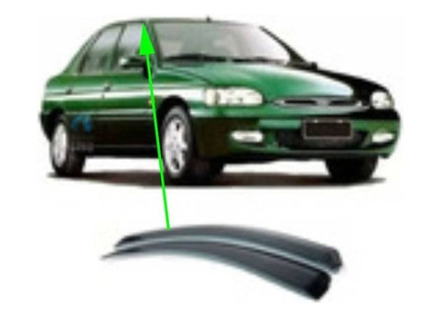 Par De Deflectores Ventana Delantera Escort 97 Orion Pointer 0