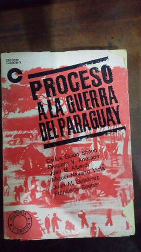 Libro Proceso A La Guerra Del Paraguay 0