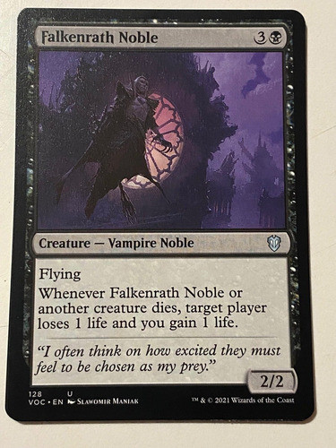 Cartas Magic Falkenrath Noble - Creature Vampire Mtg Nps 1