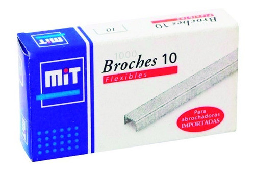 Broches Mit 10 Para Abrochadora (100 Cajitas X1.000 Unid.) 1