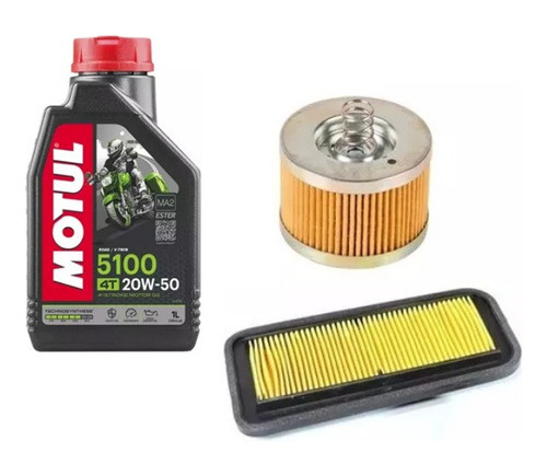 Kit Service Aceite Motul + Filtros Yamaha Fz Fi 2.0 Jm Motos 0