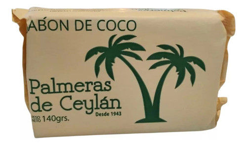 Jabon De Coco Palmeras De Ceylan 140grs. 0