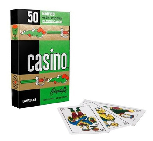 Set 5  Naipes Casino 50 Cartas Plastificados Kaosimport Once 1