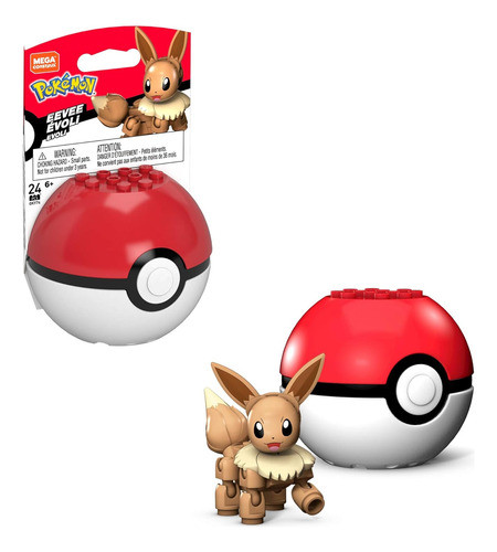 Mega Construx Pokémon Pikachu Figure Eevee Evoli 0
