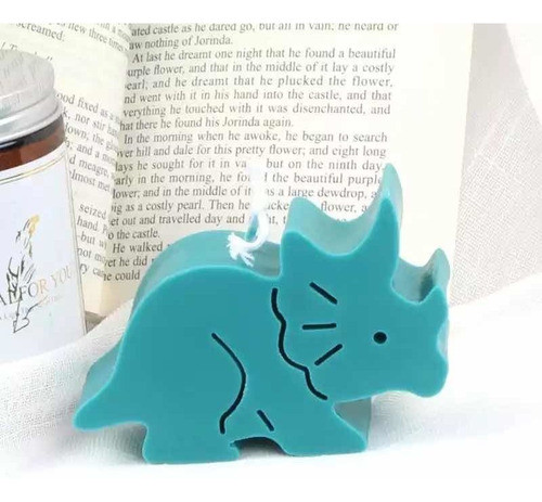 Molde Dinosaurio Triceratop Dino Vela Yeso Cemento Jabon 1