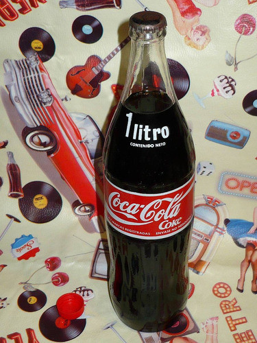 Coca Cola Botella 1 Lt. Coke Tapa Metal Futbol `80 Argentina 1