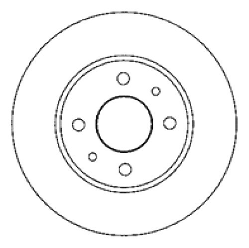 Disco Freno Delantero (240mm)bre Fiat Panda 87-96 0