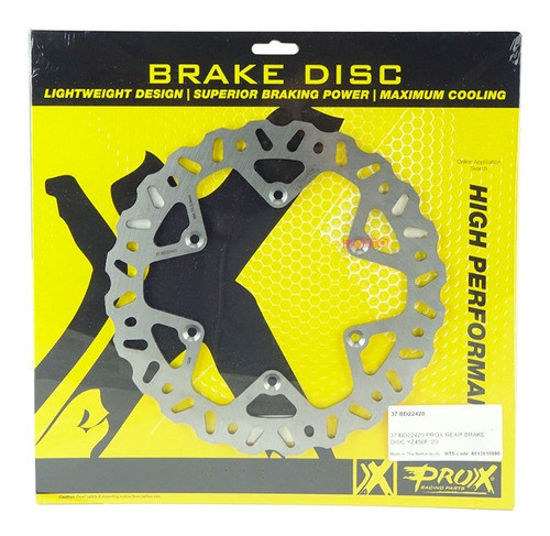 Disco De Freno Trasero Yamaha Yz 450 Fx - Prox Racing 0