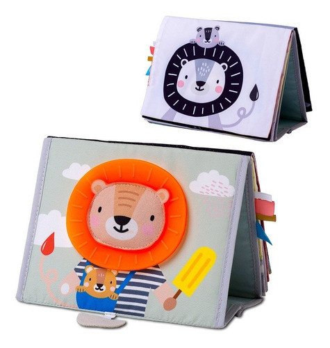 Libro Didáctico Libro Savannah Tummy Time De Bebe Taf Toys 0