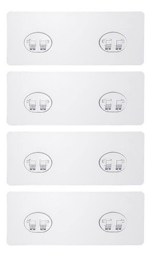 Conworld Paquete De 4 Adhesivos De Repuesto Para Ducha, Adhe 0