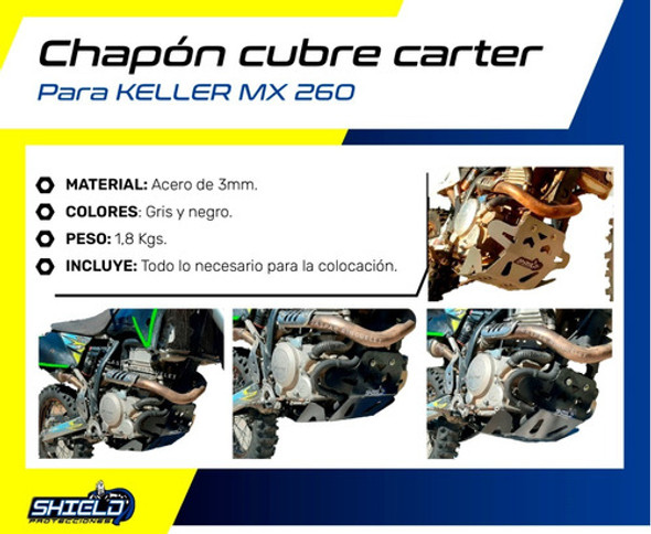 Cubre Carter Keller Mx 260 Shield® 1