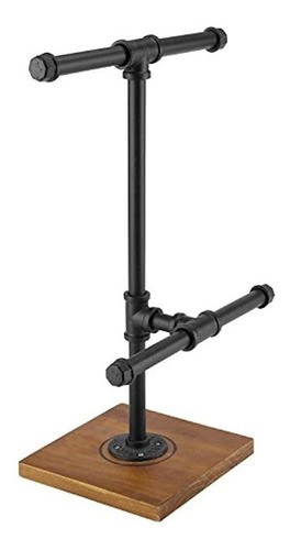 Mygift 2 Niveles De Metal Industrial Tubo T-bar Joyeria Col 0