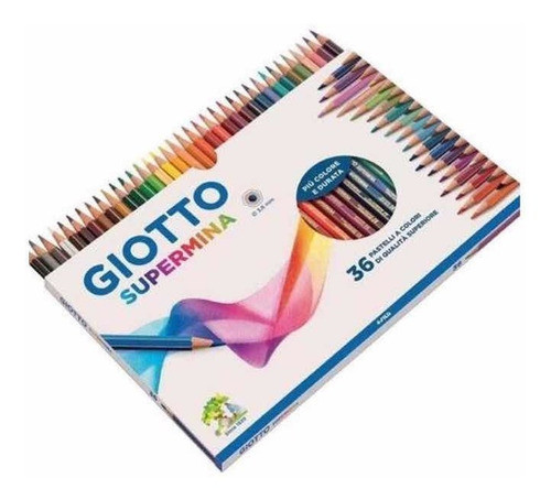 Lapices Giotto Supermina X 36 Colores Caja Cartón Lb 0