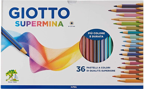 Lapices Giotto Supermina X 36 Colores Caja Cartón Lb 1