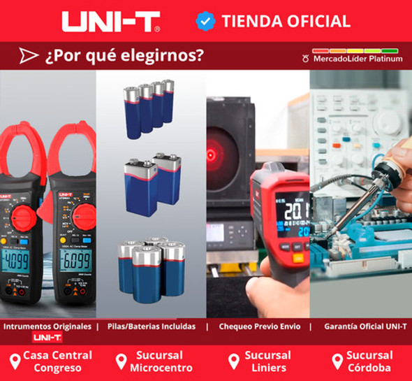 Uni-t Multímetro Ut139c + Pinza Amperométrica Ut202+ Plus 1