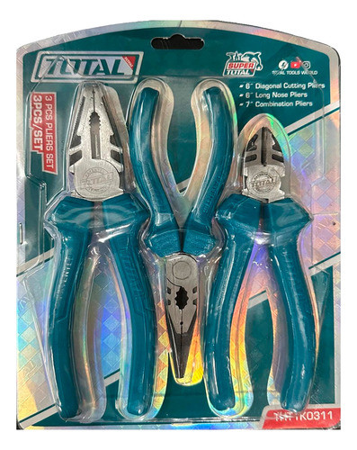 Set Pinza De Punta Alicate Pinza Universal Total Kit Juego 0