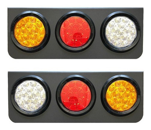 Juego De Faros Led Traseros Tricolor 24v 0