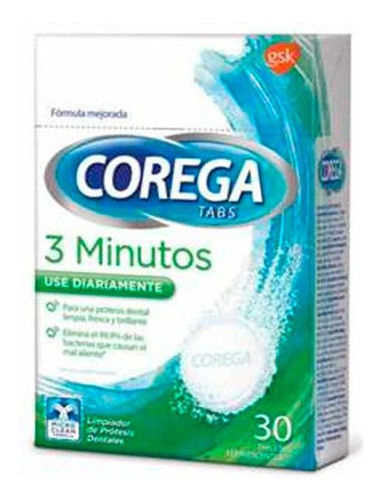 Pack X 3 Unid Tableta  Tabs 30 Un Corega Cremas Dentales 0