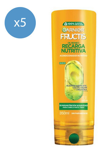 Pack Acondicionador Fructis Oil Repair Recarga Nutritiva 350 0