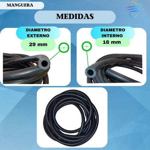 Manguera Aire Acondiccionado 5/8 R134 Galaxy Comun X Metro 1