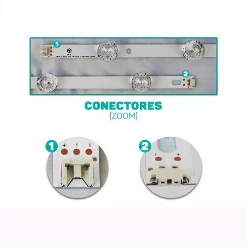 Kit Tiras De Led Tv LG 49lf6450 / 49lb5500 Nuevo 1