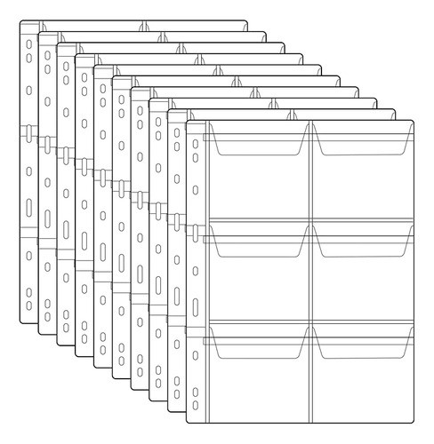 Folios Para Numismatica Acid Free 28x21cm 10 Paginas 6 Bols 0