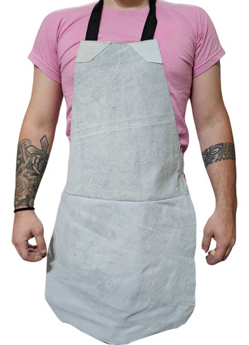 Delantal Soldador 60x90 Descarne Cuero Trabajo Seguridad 1
