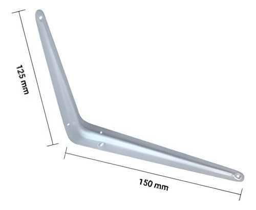 Soporte Mensula Para Estante Repisa 15x12,5cm Pack X 4 1