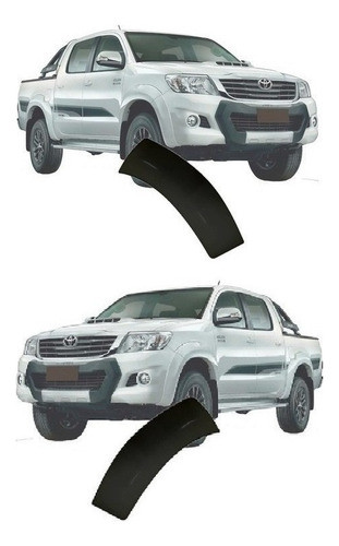 Fenders Moldura Paragolpe Delantero Toyota Hilux 2012 El Par 0