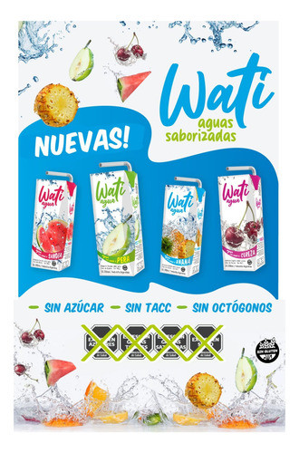 Wati Agua Saborisada Pera 18 X 200 1