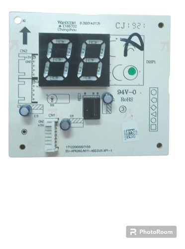 Placa Receptora Display Leds Midea Carrier  Split Envios 0