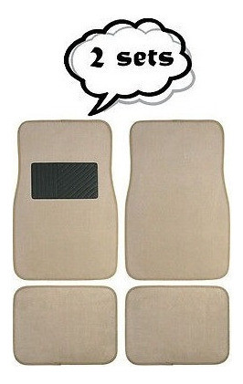 2 X 4pcs Universal Coche Piso Mat Alfombra Alfombras Alfombr 1