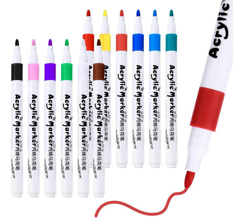 Marcador De Pintura Acrilica No9102 Estuche X 24 Colores 1