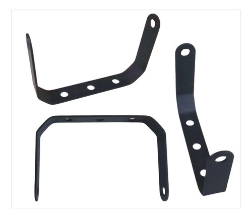 Soporte U De Hierro Diversos Usos_pack X 140 Piezas_negro 0