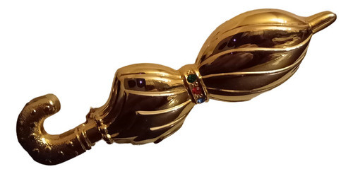 Antiguo Prendedor Broche Metal Dorado Bañado En Oro C°9619qw 0