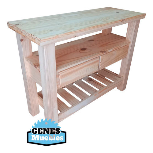 Mesa De Arrime En Pino 100 Cm Patas Macizas ! Pino Macizo. 1