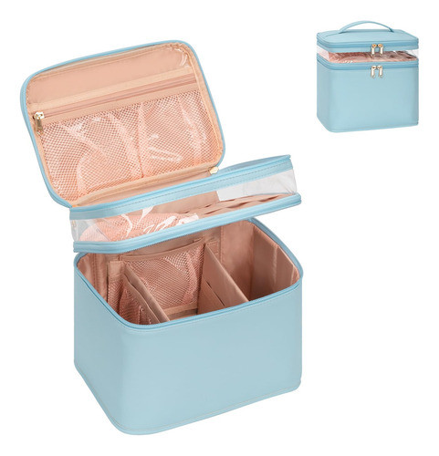 Neceser Organizador De Maquillaje P/viaje006_lake Blue L/xl 1