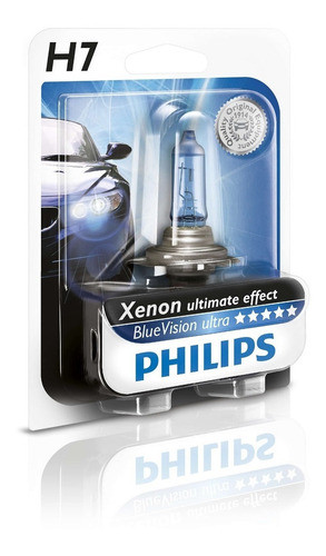 Lampara H7 Philips Halogena 12v Bluevision Xenon Ultimate 0