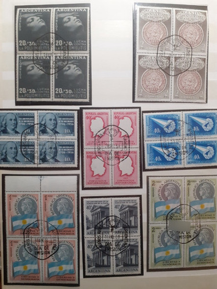 Filatelia Lote 21 Cuadros Con Sello Primer Día Año 1956 A 59 0