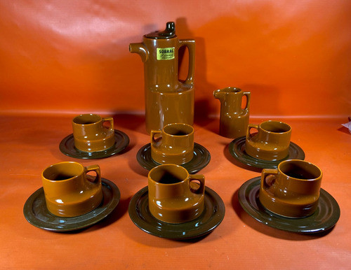 Juego De Café De Diseño | Cerámica Sobral | 15 Piezas 0