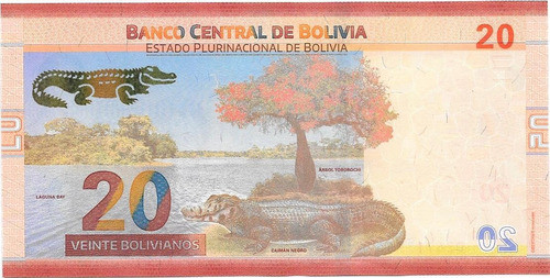 Nuevo Billete Bolivia 20 Bolivianos Año 2018 Sin Circular 1