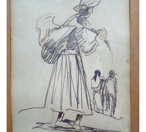 Dibujo Sobre Papel Obra Original De Tomas Di Taranto C/pasp 0