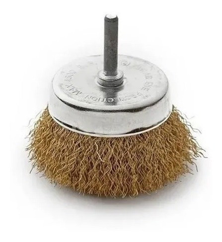 Cepillo Copa Rizado Con Perno P/ Taladro 3 PuLG Bremen 5022 1