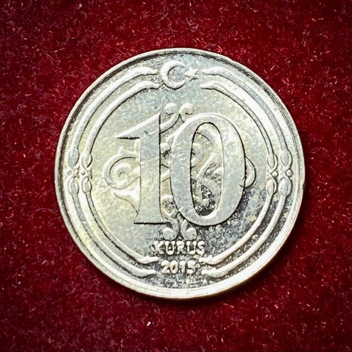 Moneda 10 Kurus Turquia 2015 Km 1241 0