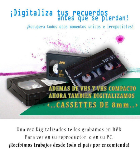 Digitalizacion De Vhs A Dvd Zona Dominico/wilde/quilmes/ 1