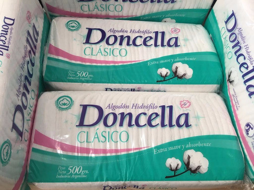 5 Paquetes De Algodón Hidrófilo Doncella X 500 Gr C/u 1