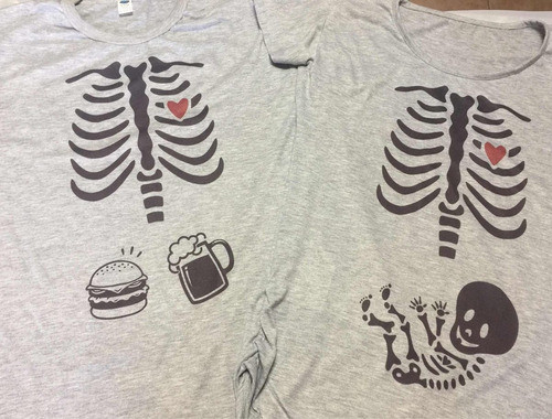 Combo De Remeras Mamá Y Papá Baby Shower 0